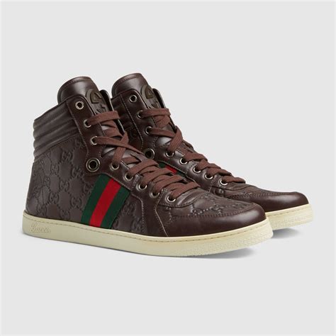 gucci top sneakers|Gucci high tops for men.